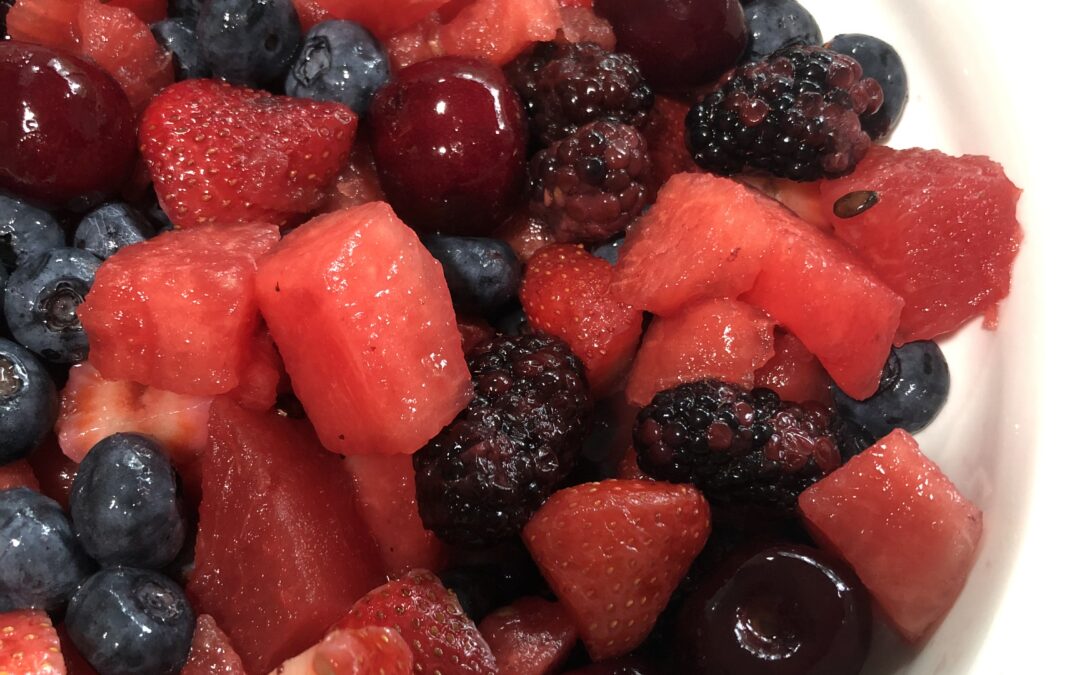 Cherry-Berry Watermelon Fruit Salad